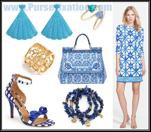 Dolce and Gabbana Mediterranean Sicilly Purse and matching outfit